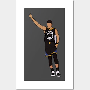 Steph Curry Celebration - Golden State Warriors Posters and Art